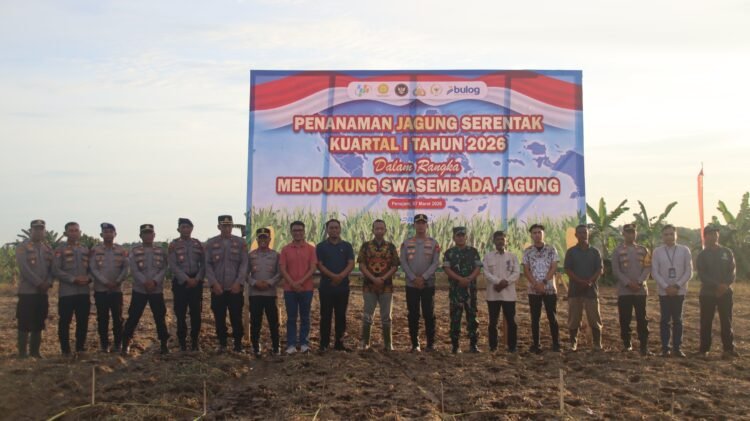 Sinergi di Lahan Pertanian, Kapolres PPU Pimpin Penanaman Jagung Serentak Dukung Swasembada 2026