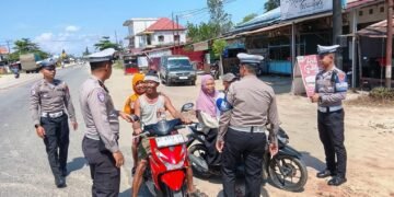 Sat Lantas Polres PPU Ingatkan Pengendara Lewat Teguran Humanis