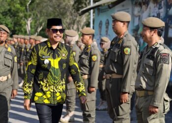 Apel Gelar Pasukan Satpol PP, Wabup Tekankan Profesionalisme dan Sinergi Personel